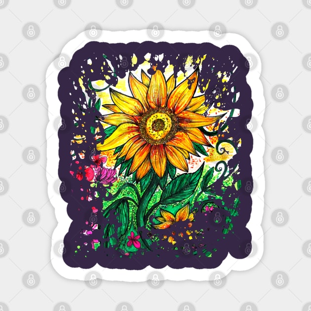 Sunflower Sticker by adamzworld